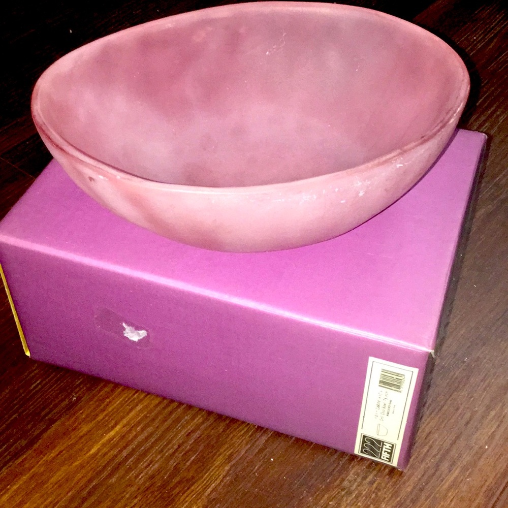 222 Fifth Laguna Oval Bowl Purple NIB